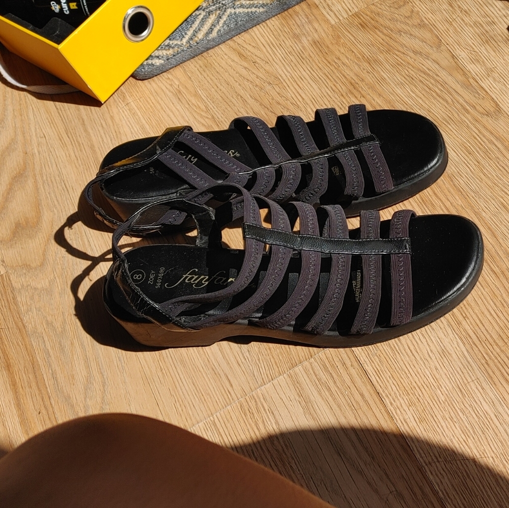 Caged sandals
